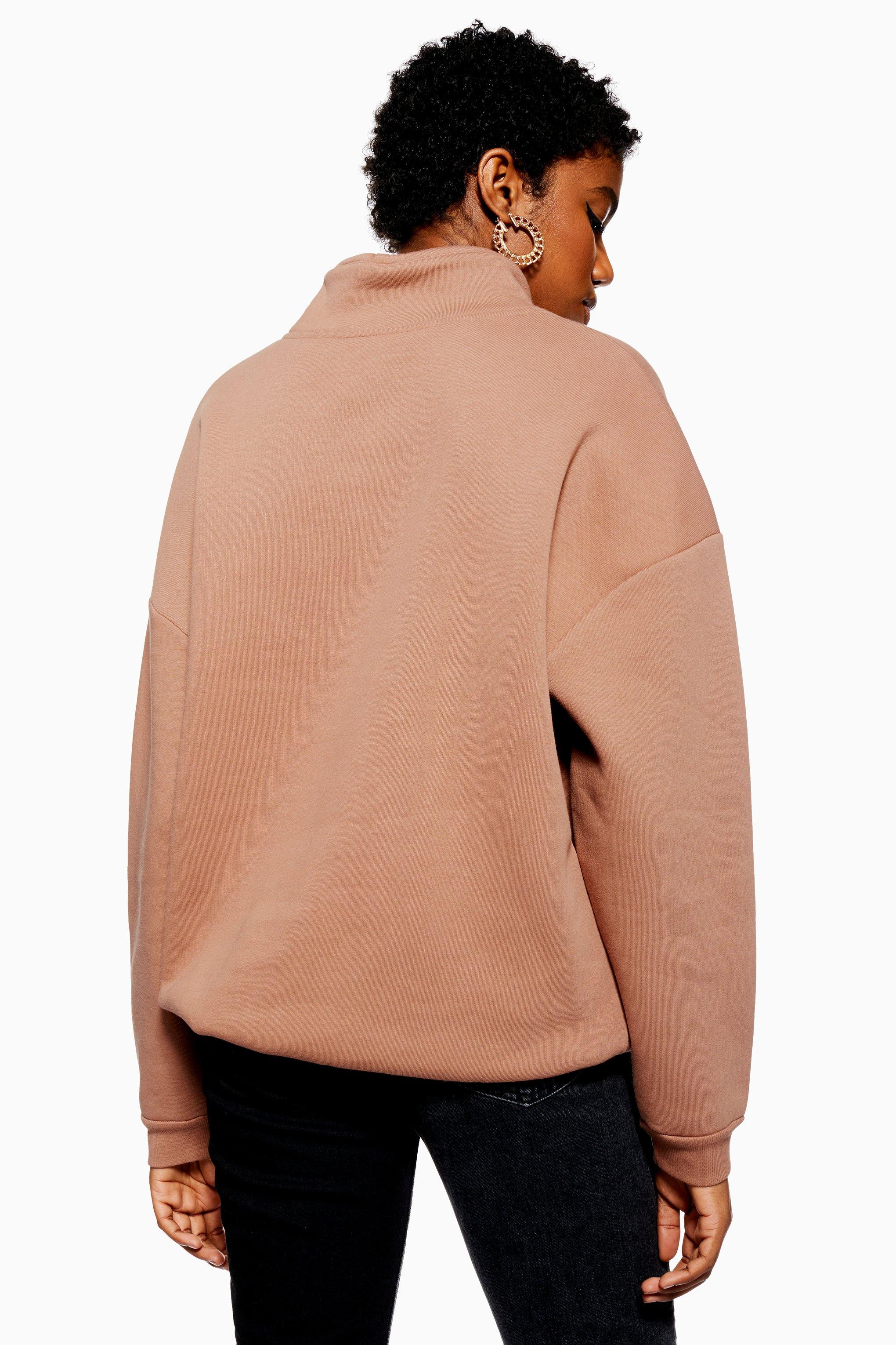 sweatshirt with zip neck
