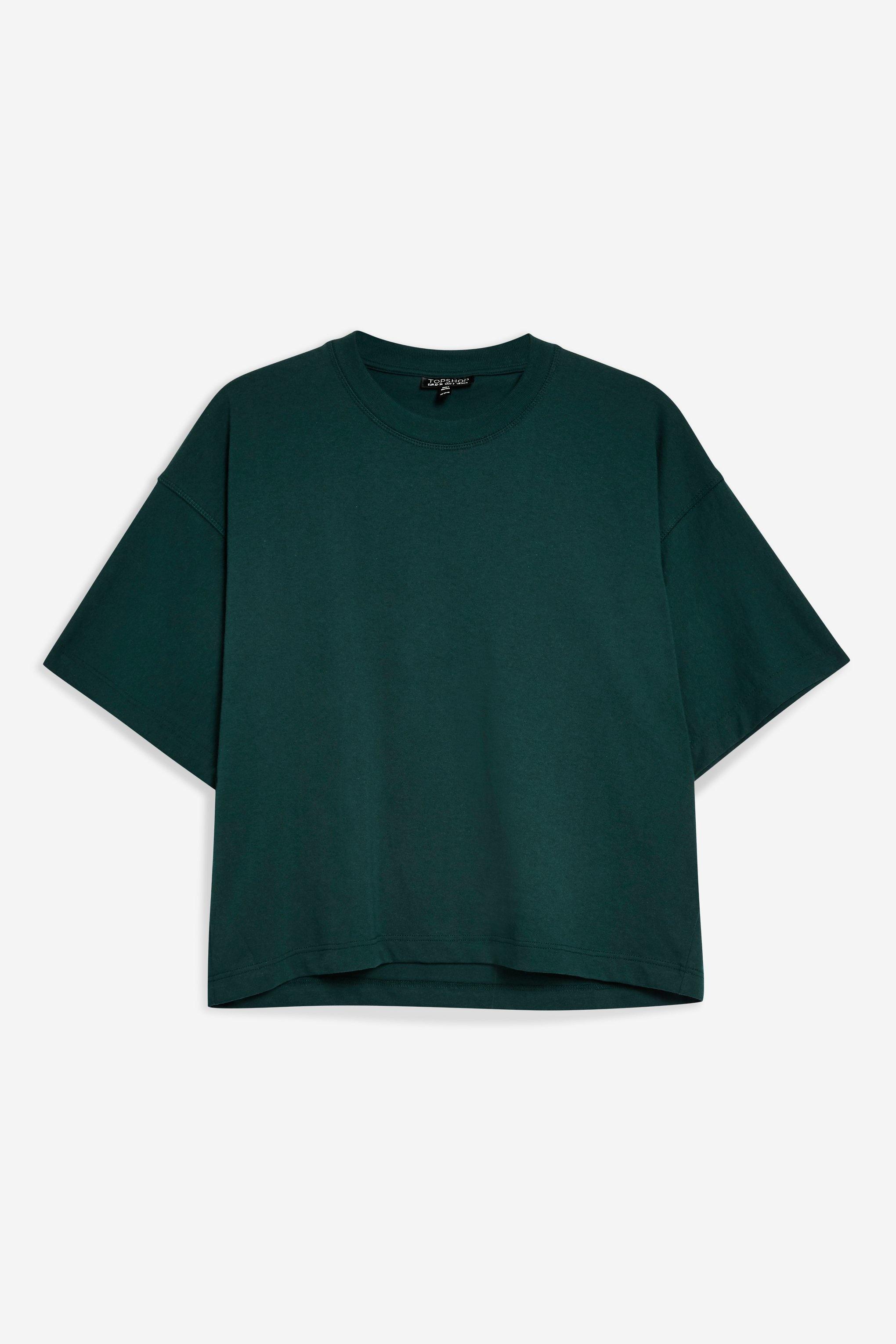 Denim Oversized Boxy Tshirt in Green Lyst