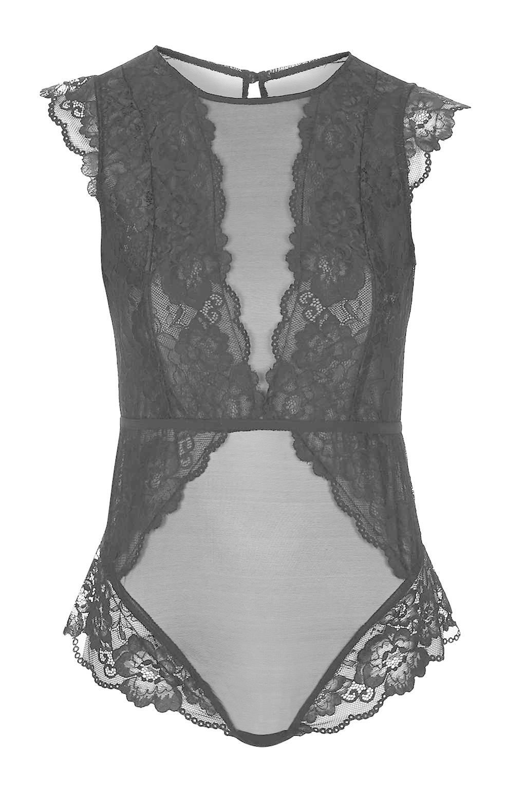 topshop white lace bodysuit