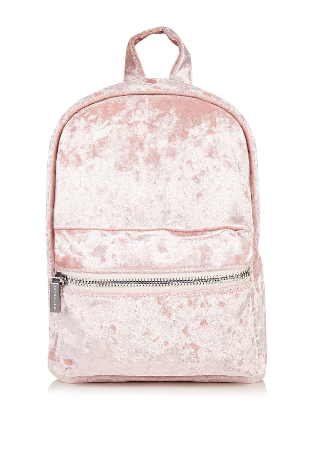 Topshop Pink Velvet Backpack By Skinny Dip in Pink | Lyst