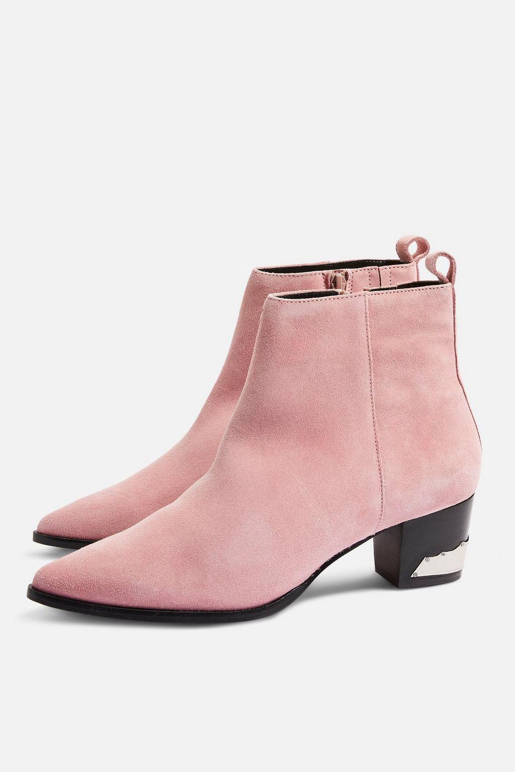 topshop pink ankle boots