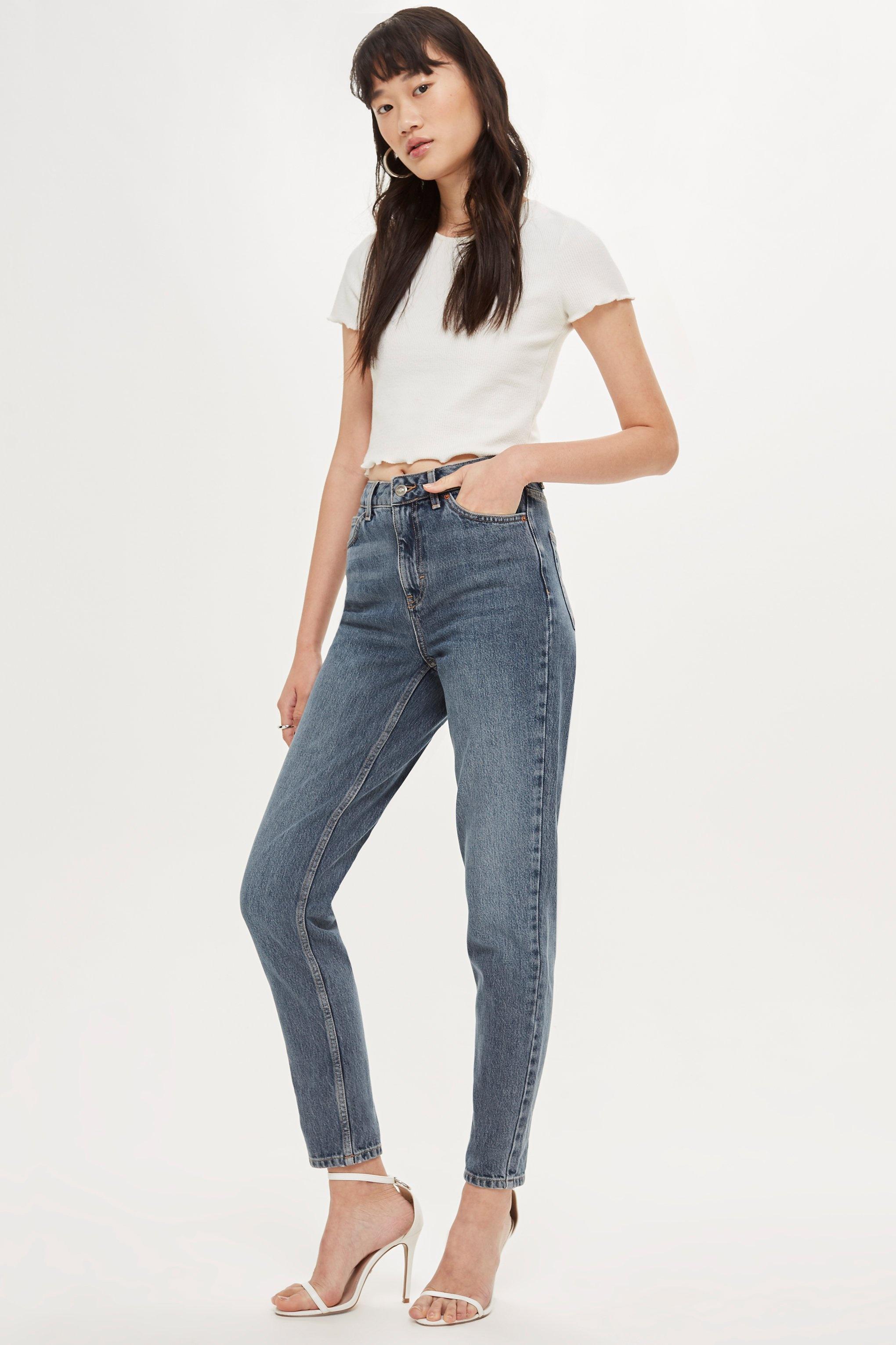 topshop grey mom jeans