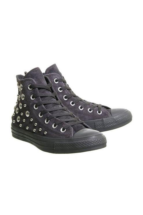 Converse All Star Hi Leather Trainers By Office In Black Lyst Converse