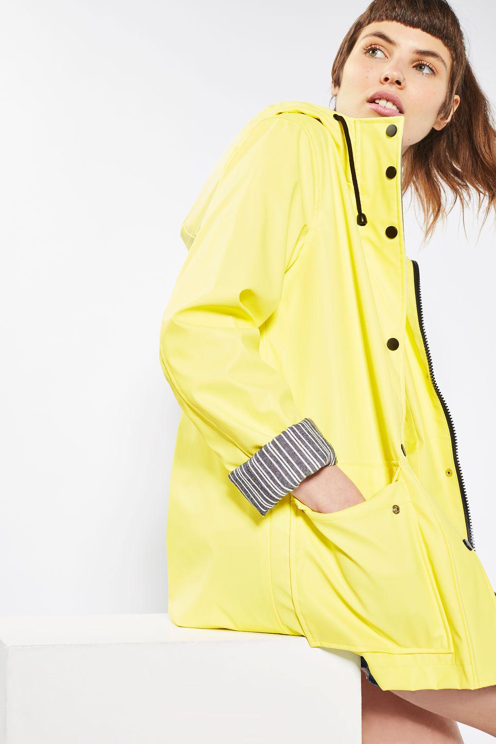 topshop hooded rain mac