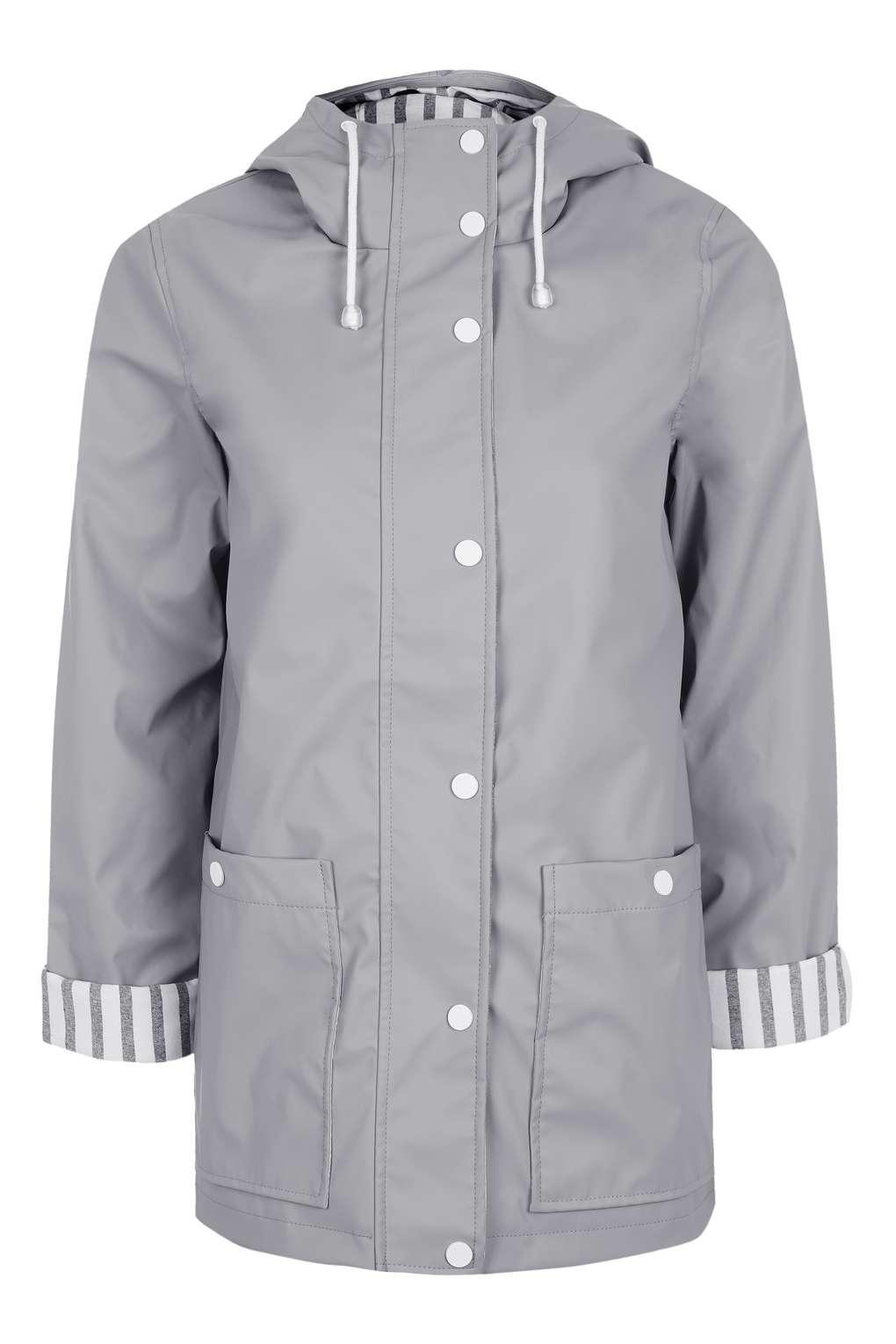 topshop hooded rain mac jacket