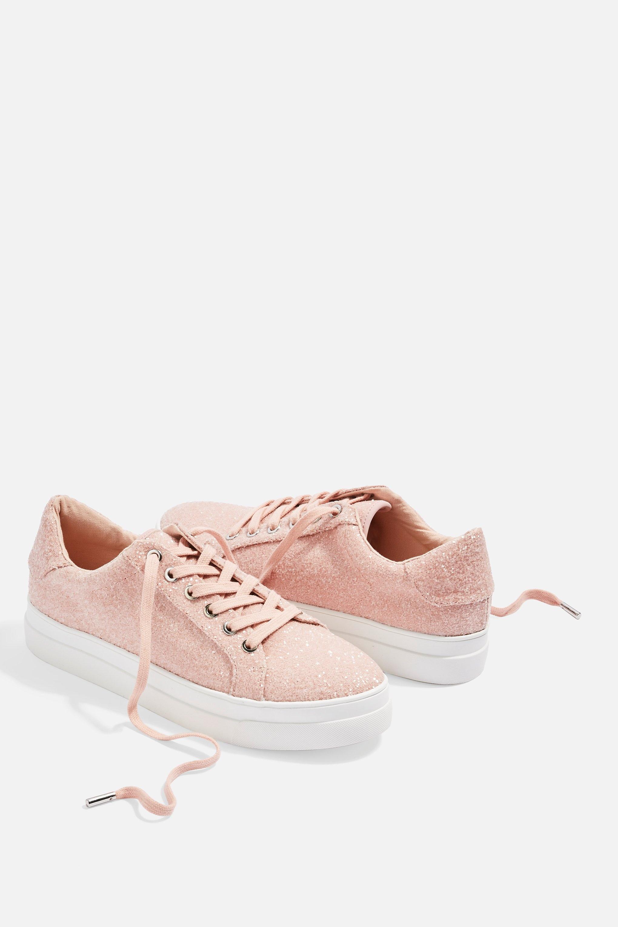 topshop candy lace up trainers