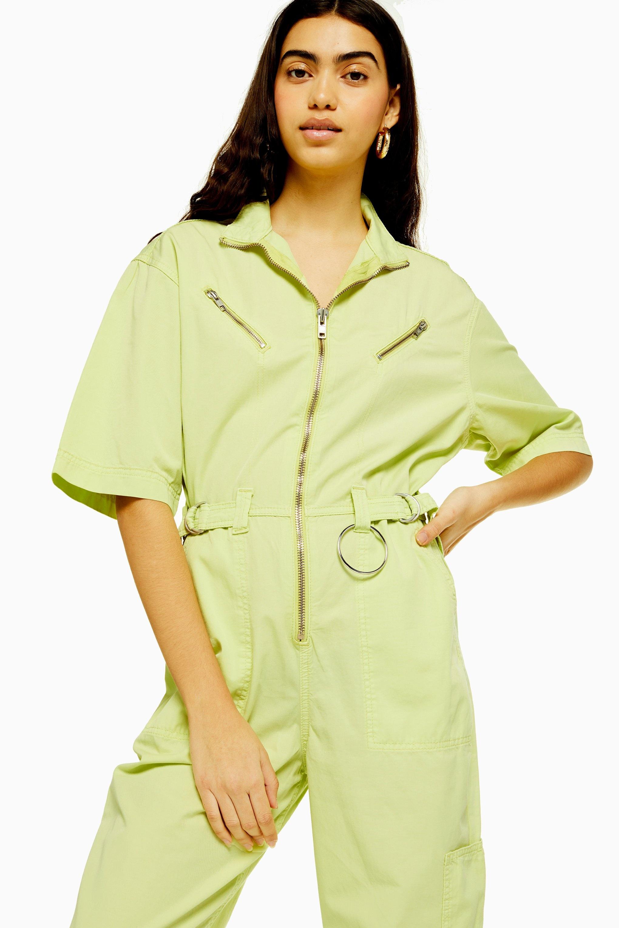 topshop green boiler suit