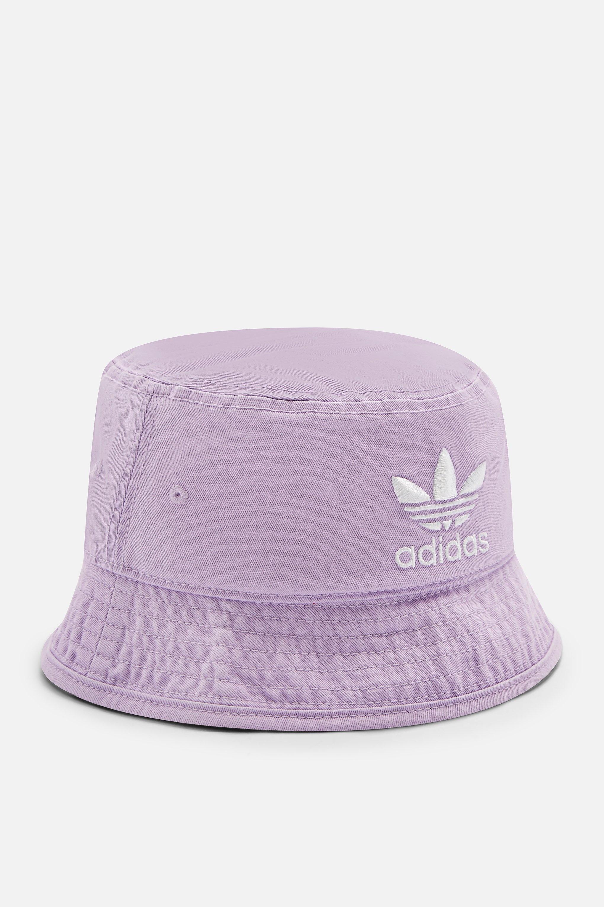 lilac bucket hat adidas