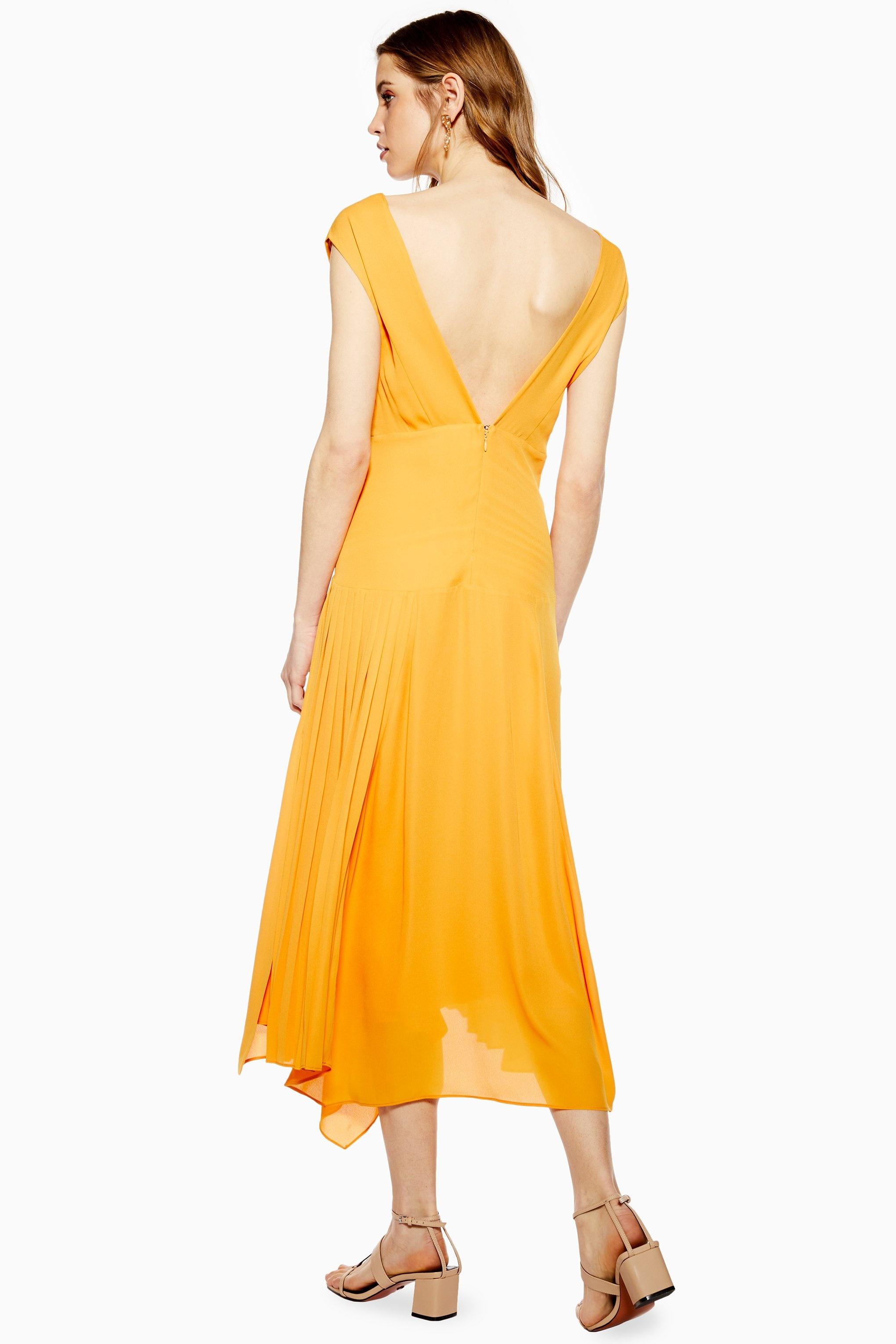 yellow pinafore dress