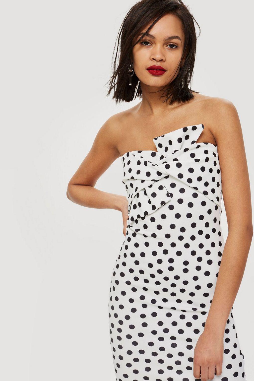 topshop bow twist dress