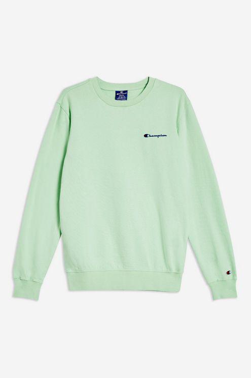 mint green champion sweater