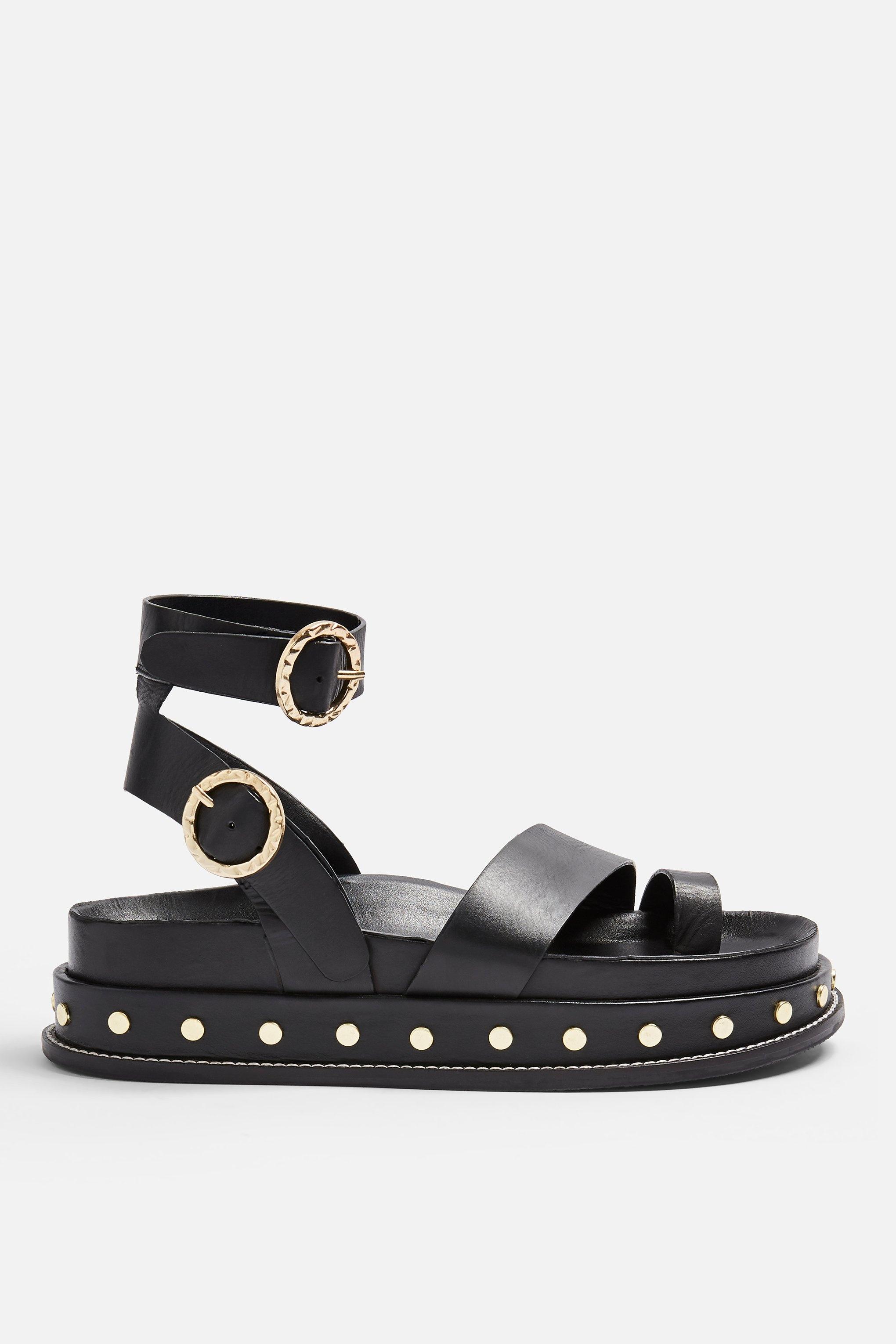 topshop fawn studded platform sandal