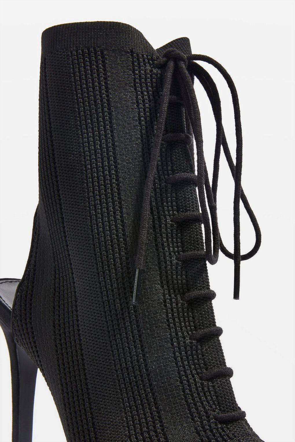 sock boots lace up