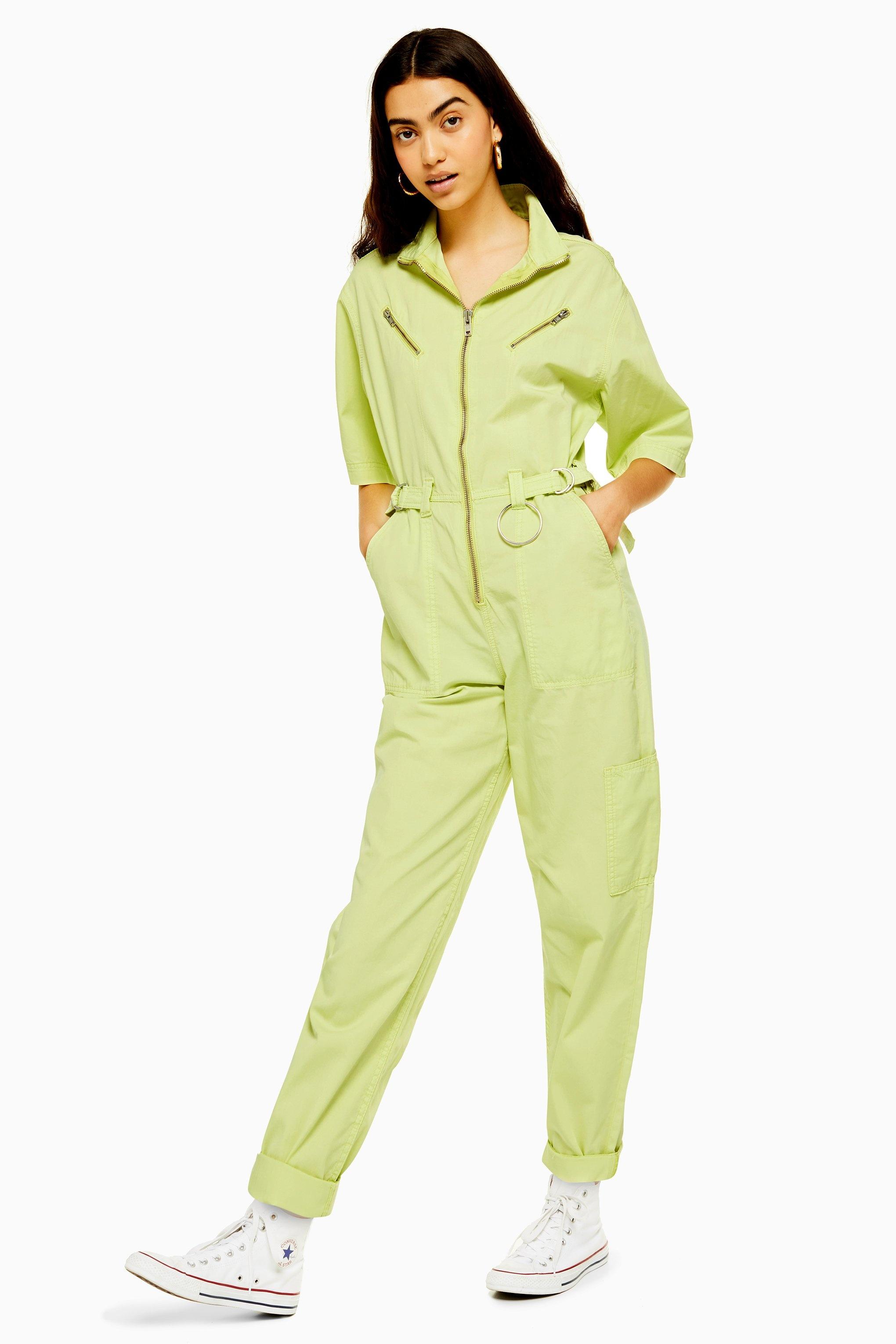 green boiler suit topshop