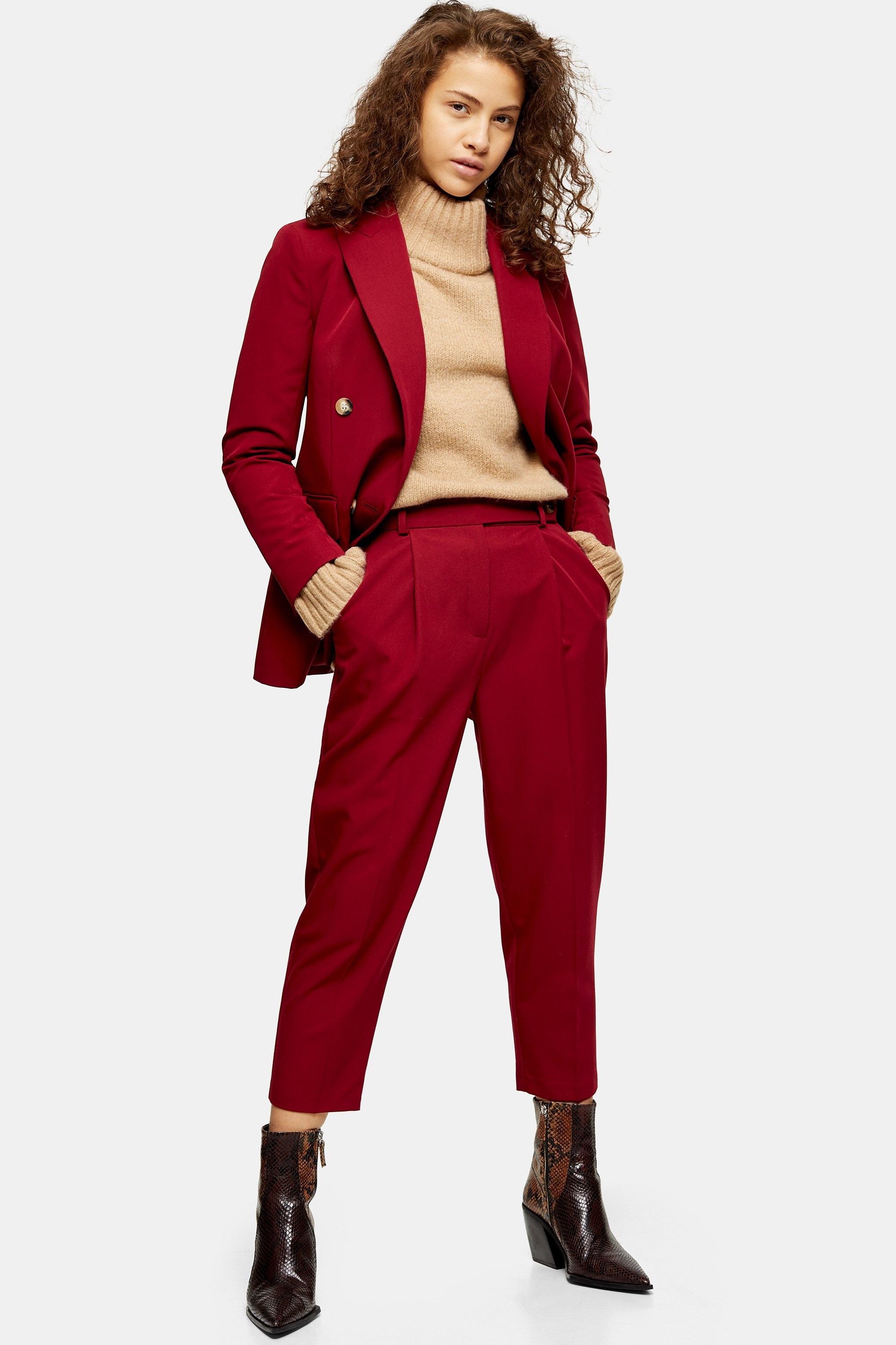 red suit topshop