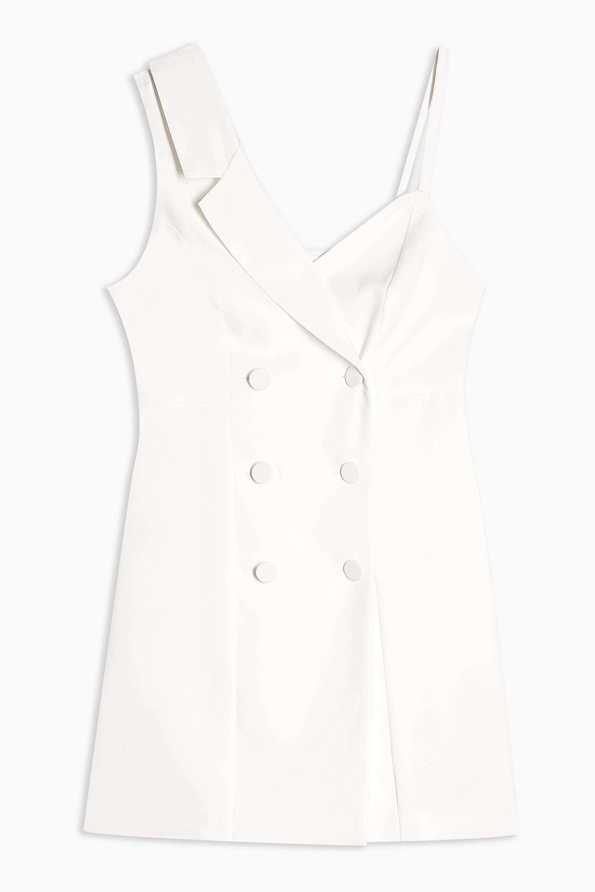 topshop white tuxedo dress
