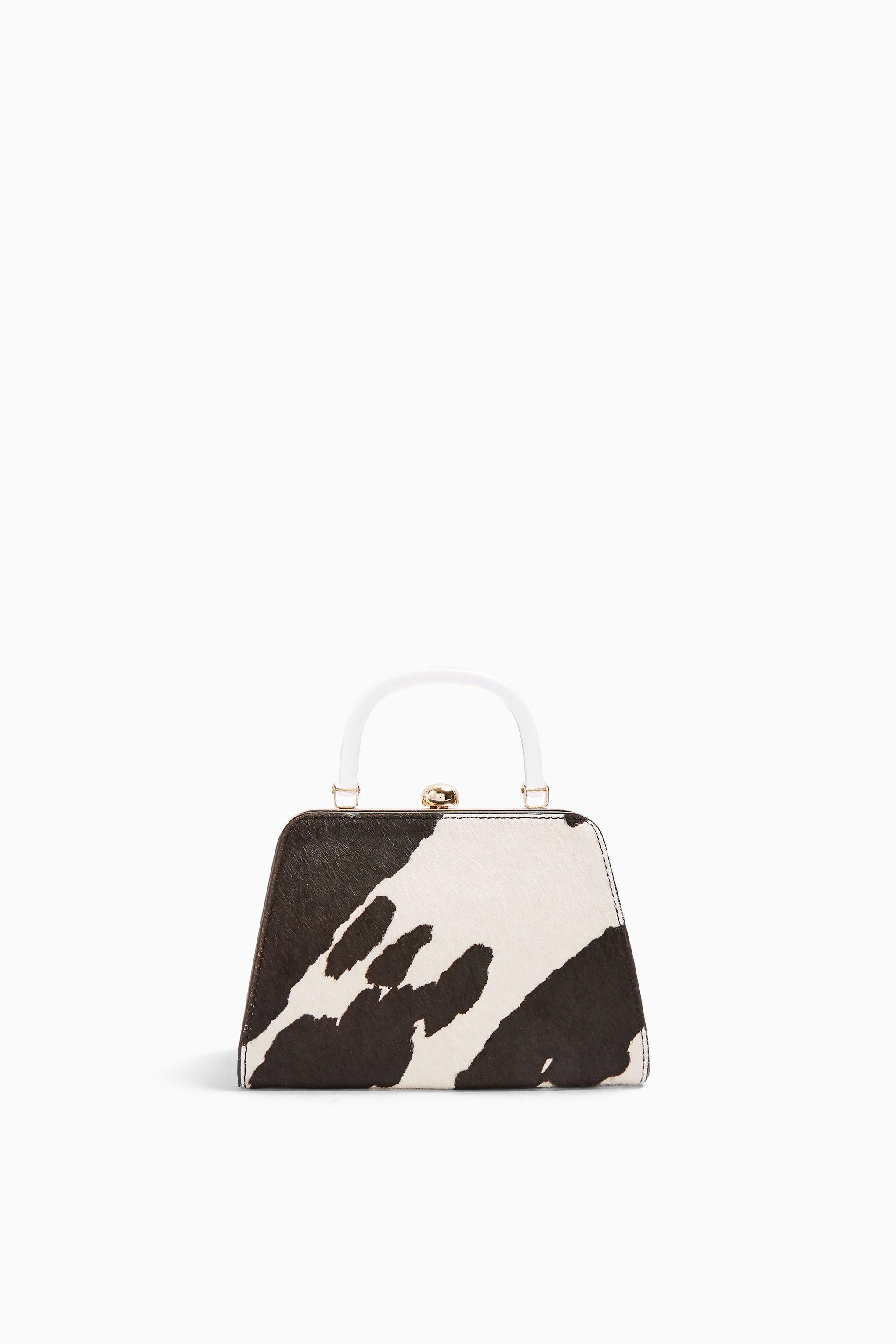 cow print purse topshop