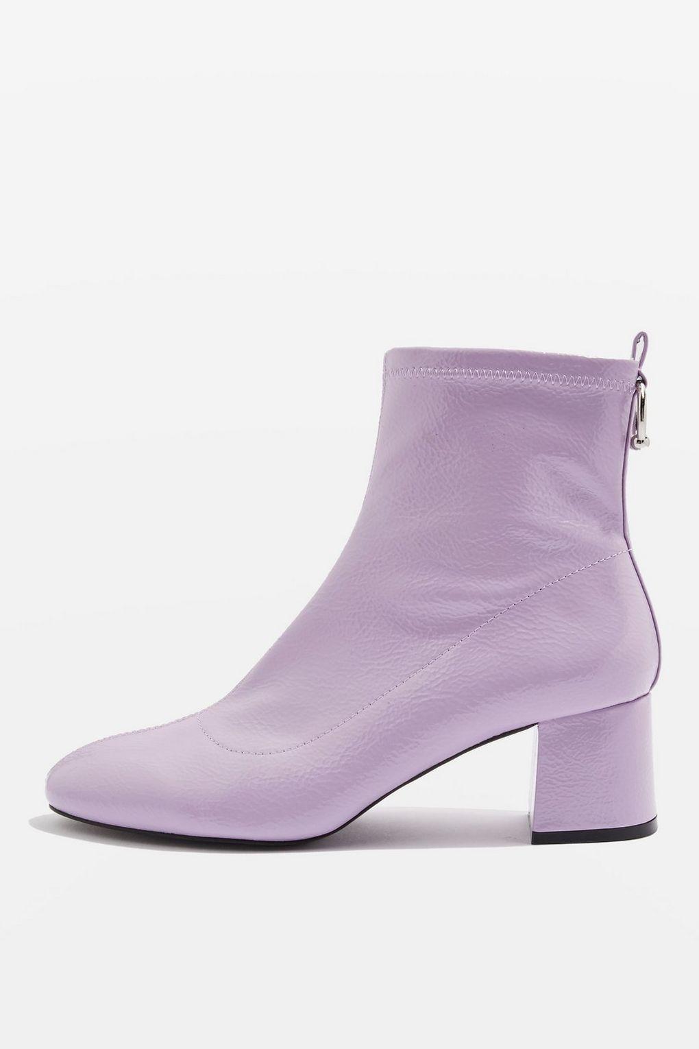 lavender ankle boots