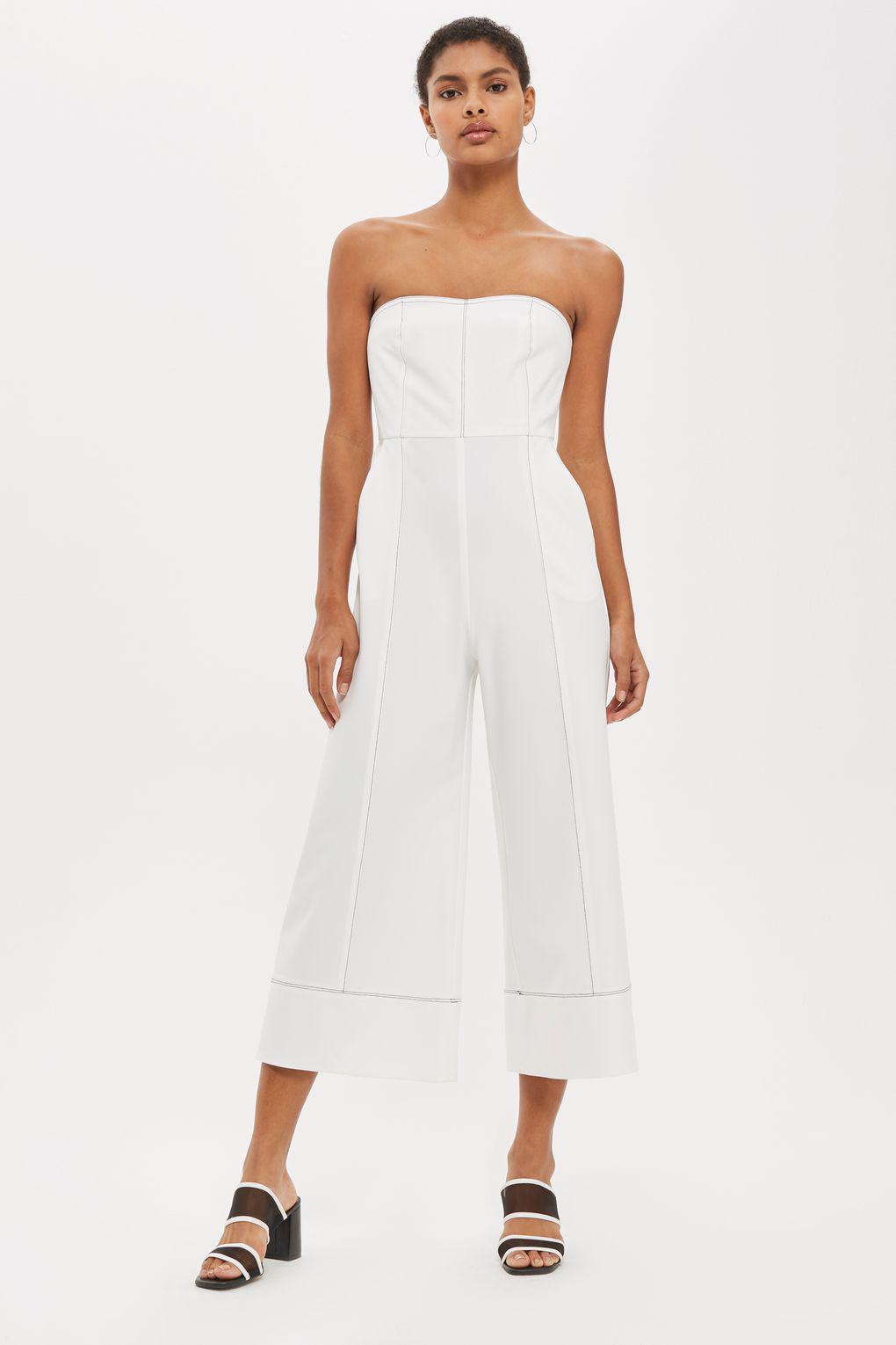 topshop bandeau jumpsuit