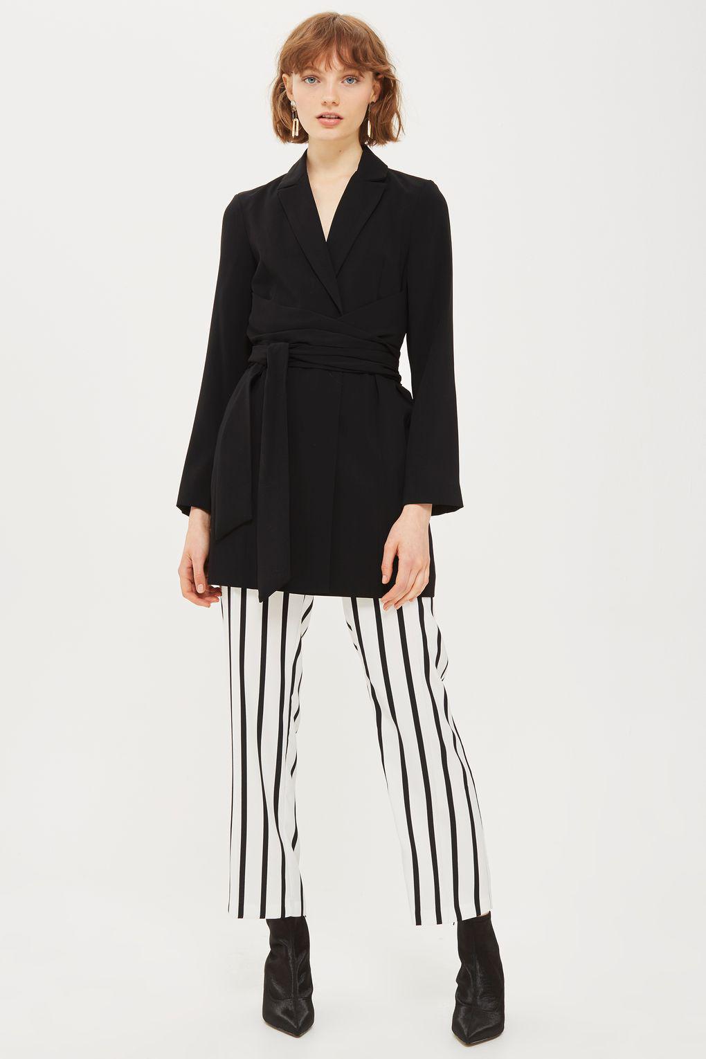 topshop black blazer dress