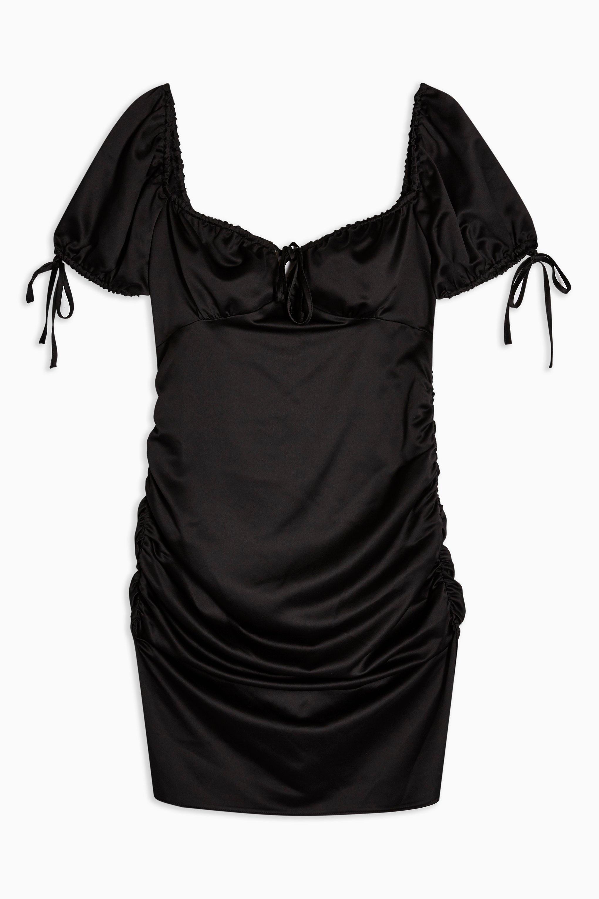 topshop satin mini dress