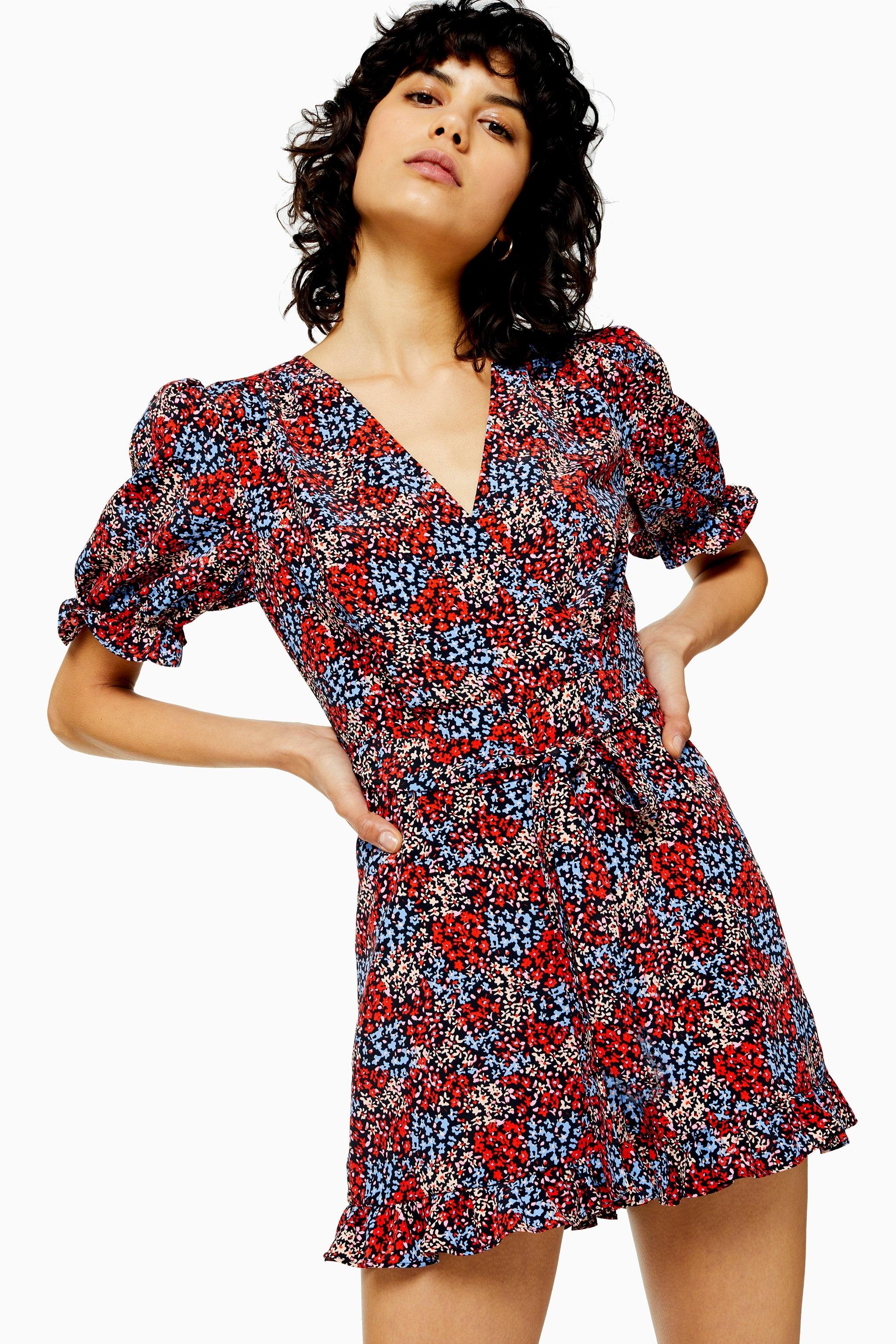 topshop ditsy floral playsuit