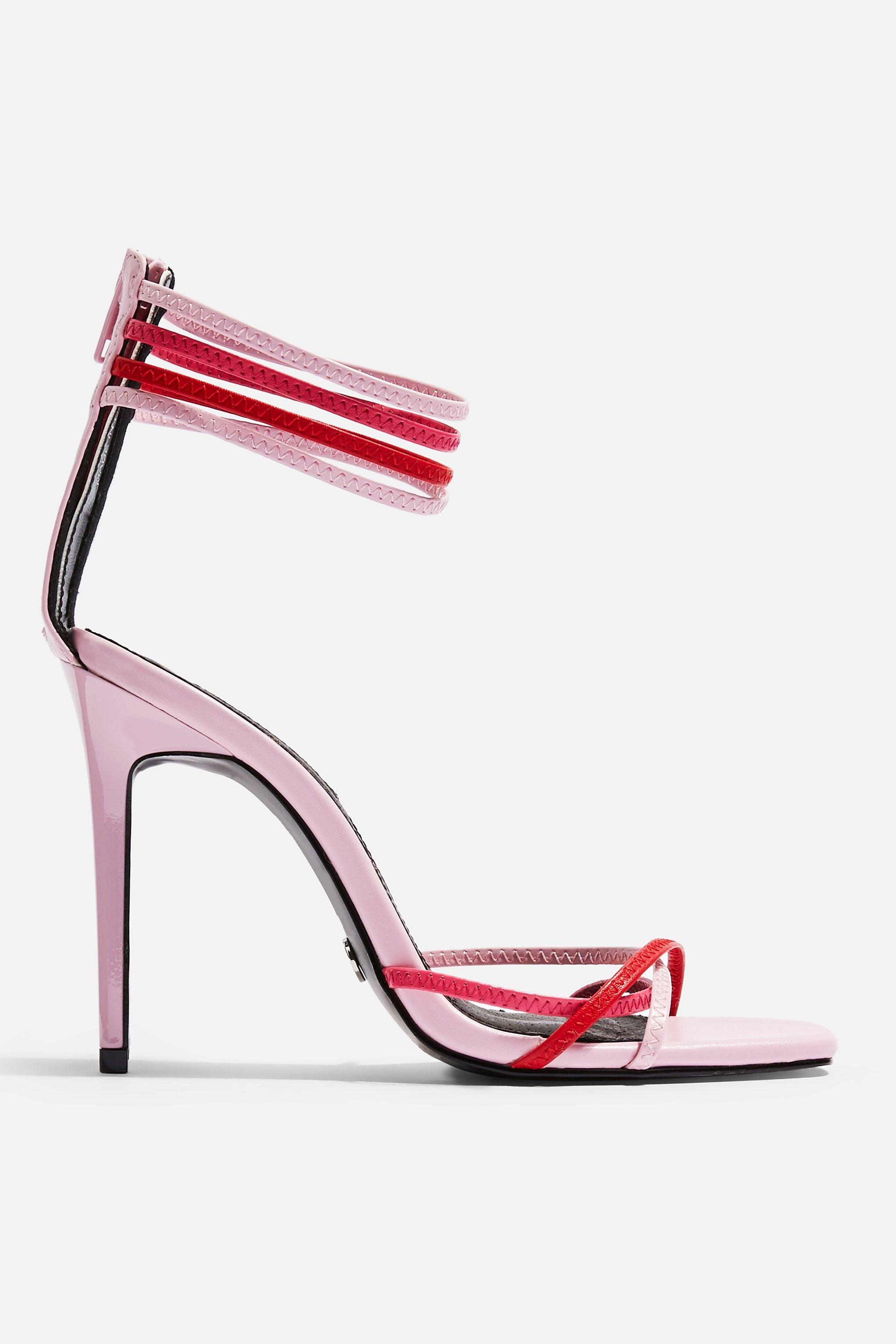 TOPSHOP Sandals in Pink - Lyst