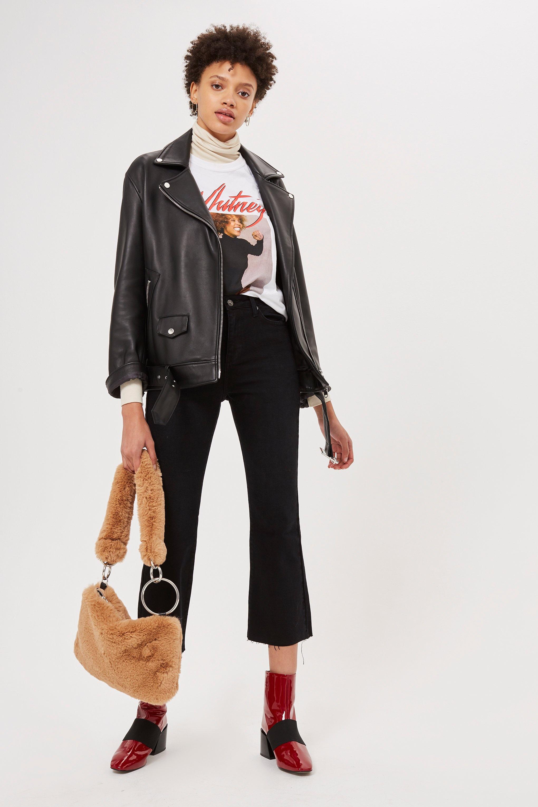 topshop dree crop flare jeans