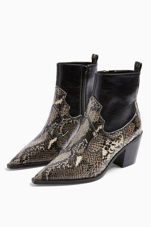 snake western boots