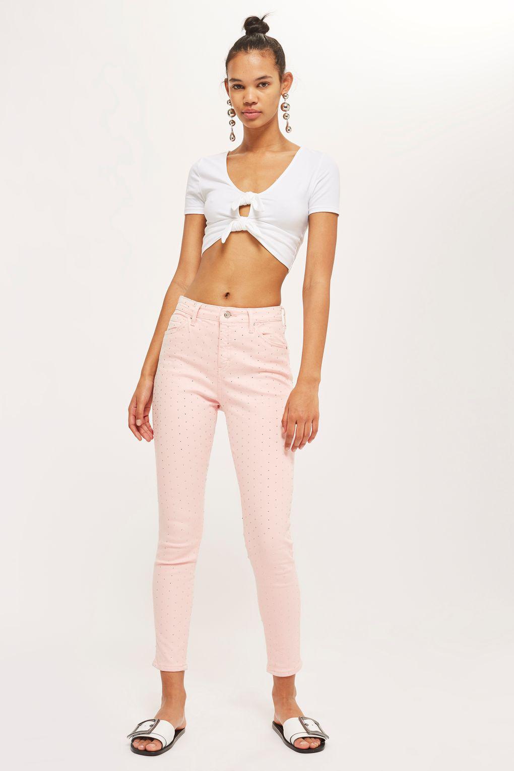 topshop pink jeans