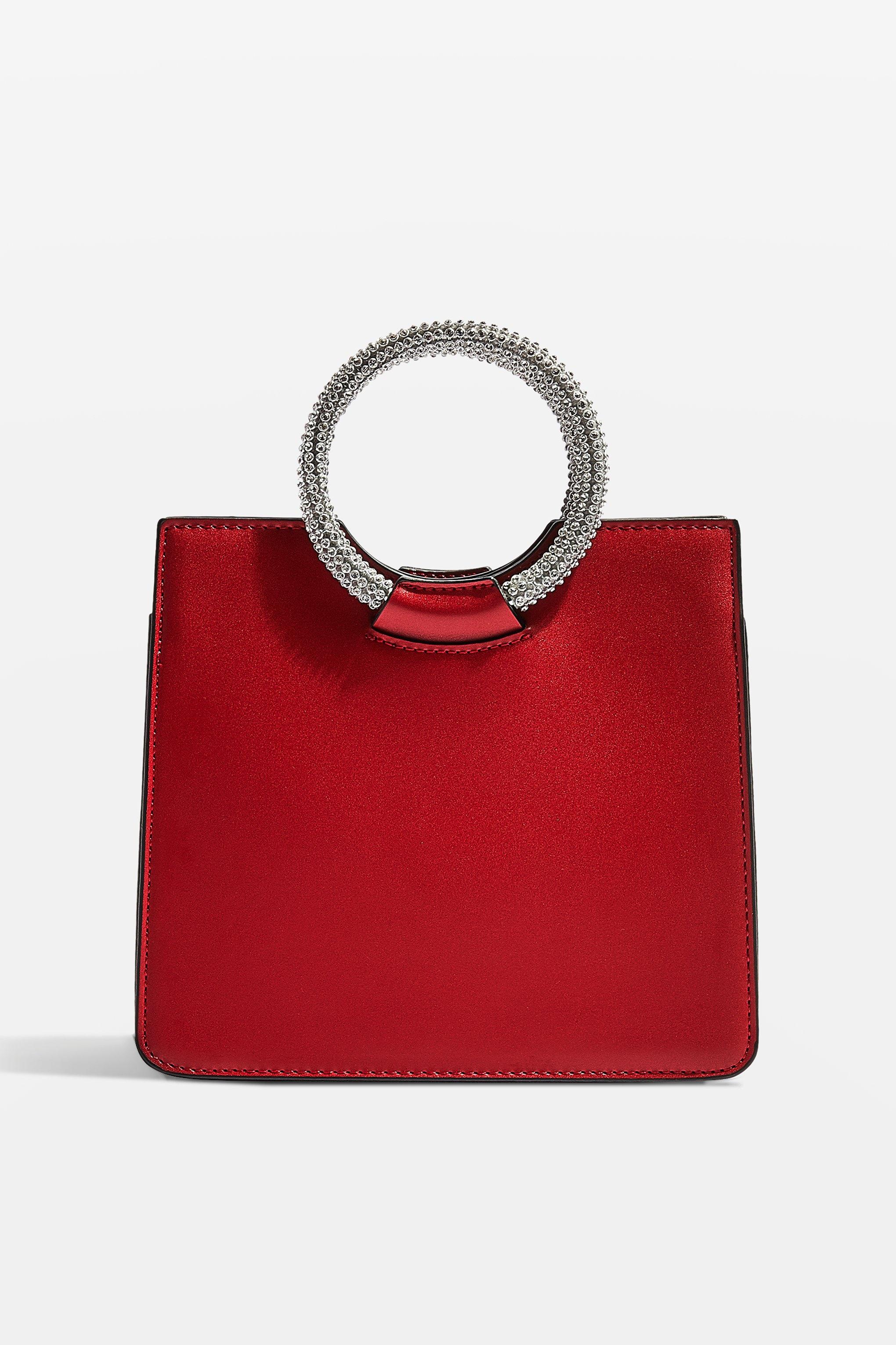 topshop red bag