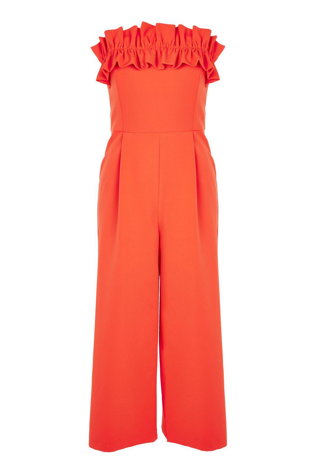 topshop ruffle jumpsuit