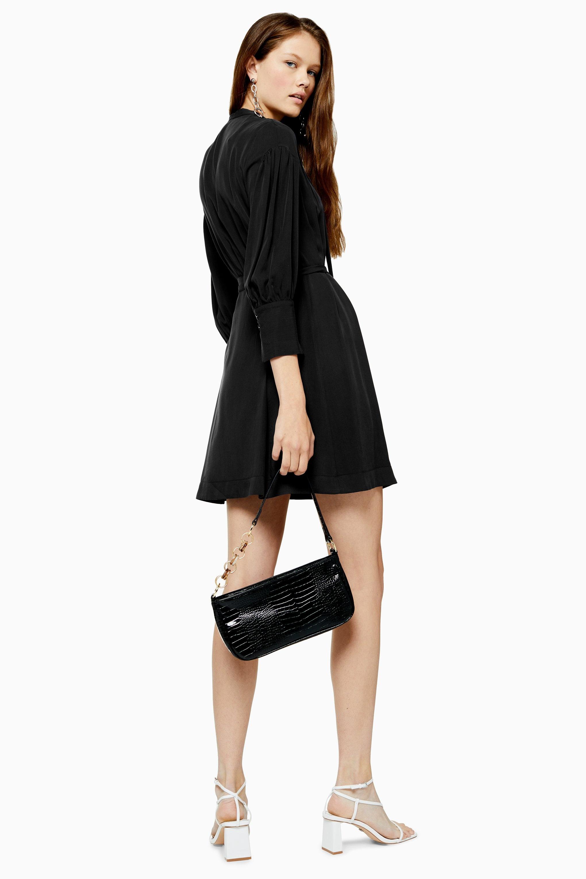 topshop pintuck mini dress