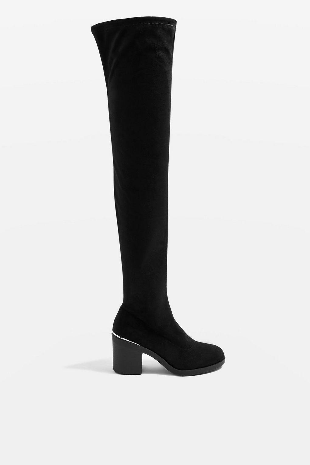 TOPSHOP Bailey High Leg Unit Boots in 