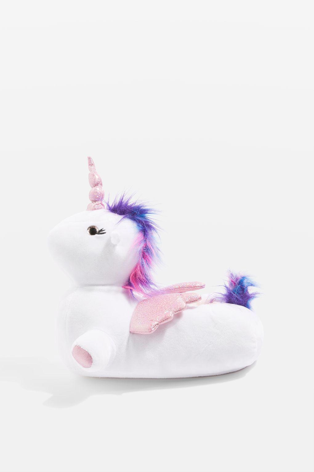 TOPSHOP Synthetic Luna Unicorn Slippers in White - Lyst
