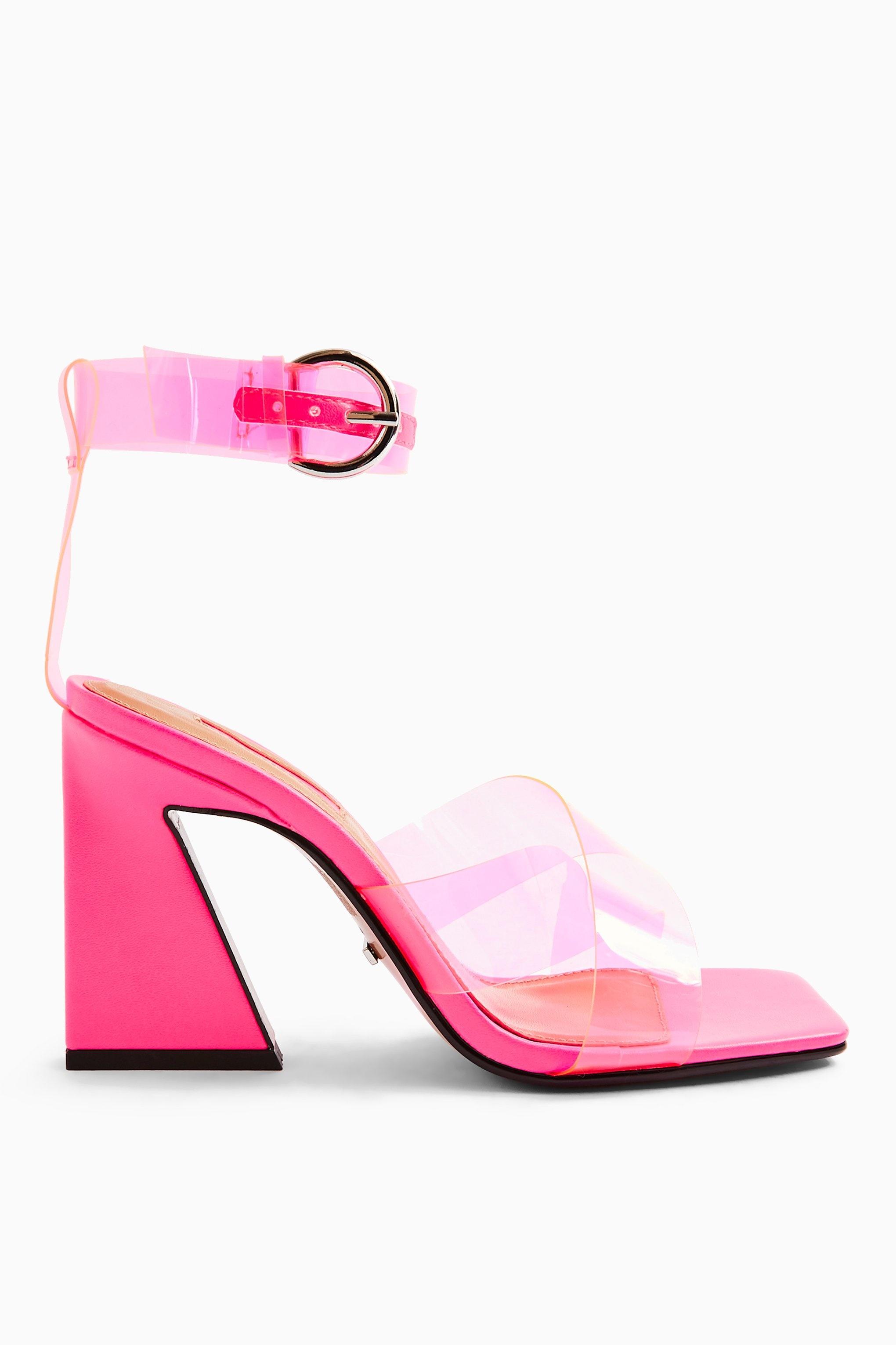 fluro pink heels