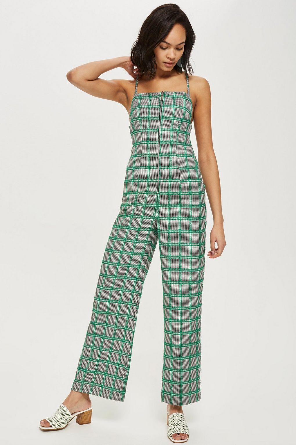 green check jumpsuit