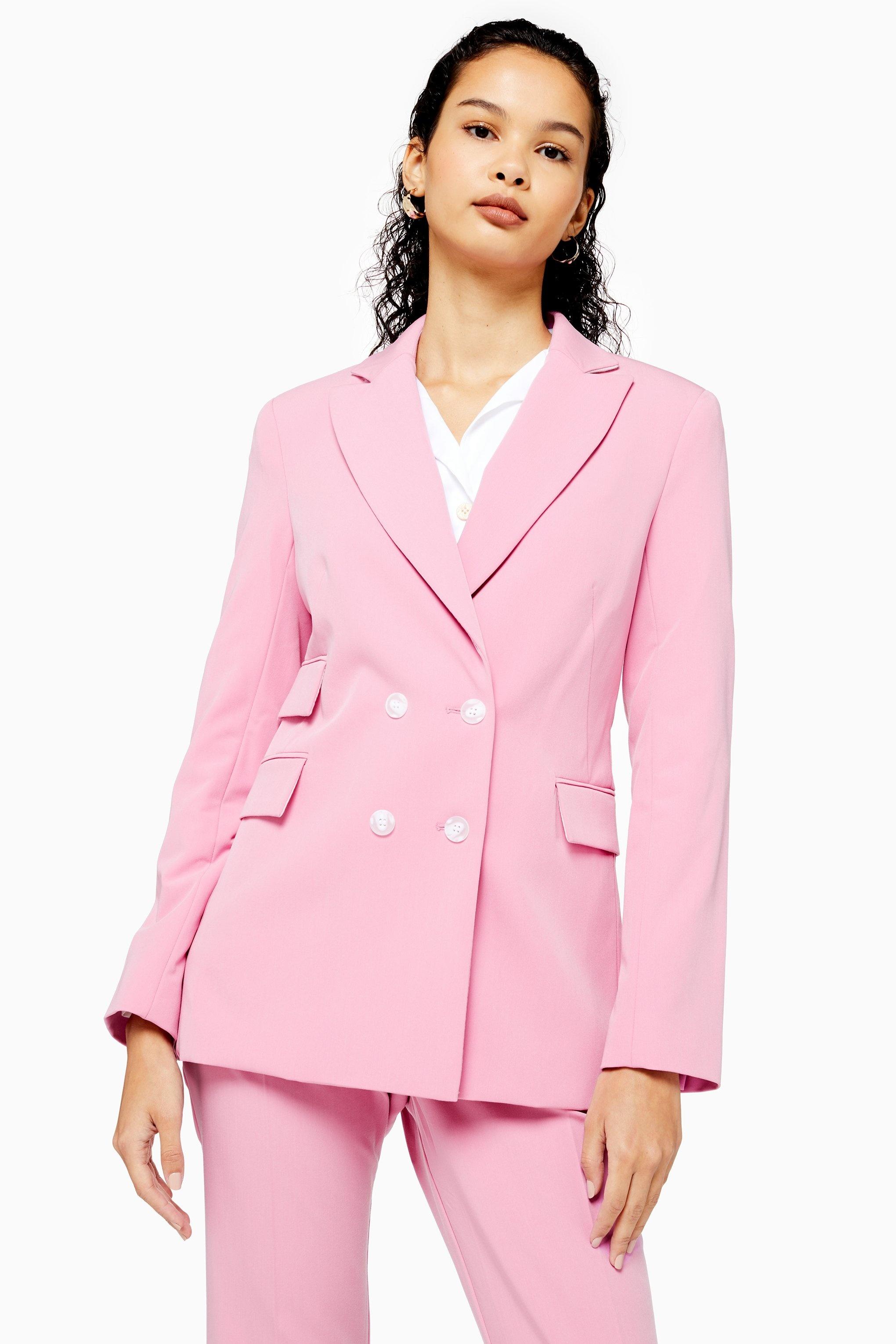 topshop pink blazer dress