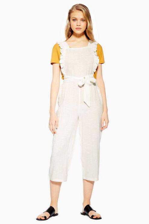 topshop frill jumpsuit