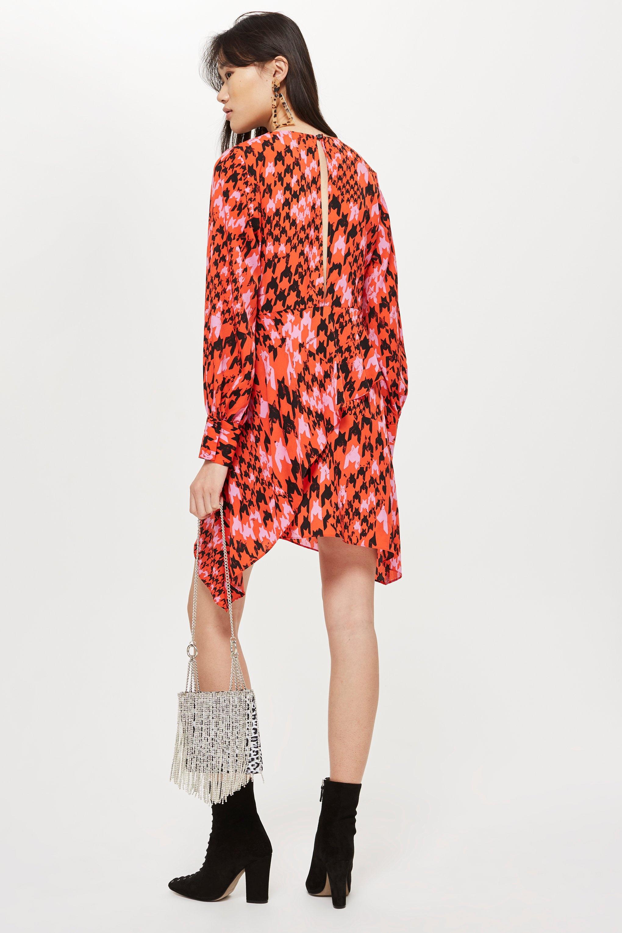 topshop houndstooth dress