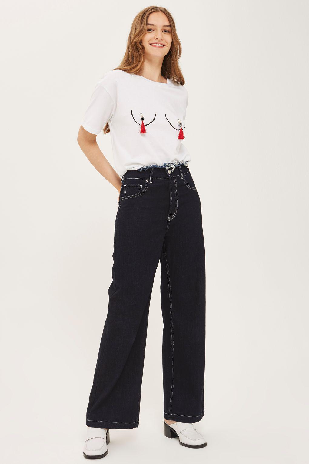 Never Fully Dressed Cotton &#39;tassel Boob&#39; Graphic Tee By Never Fully Dressed in White - Lyst
