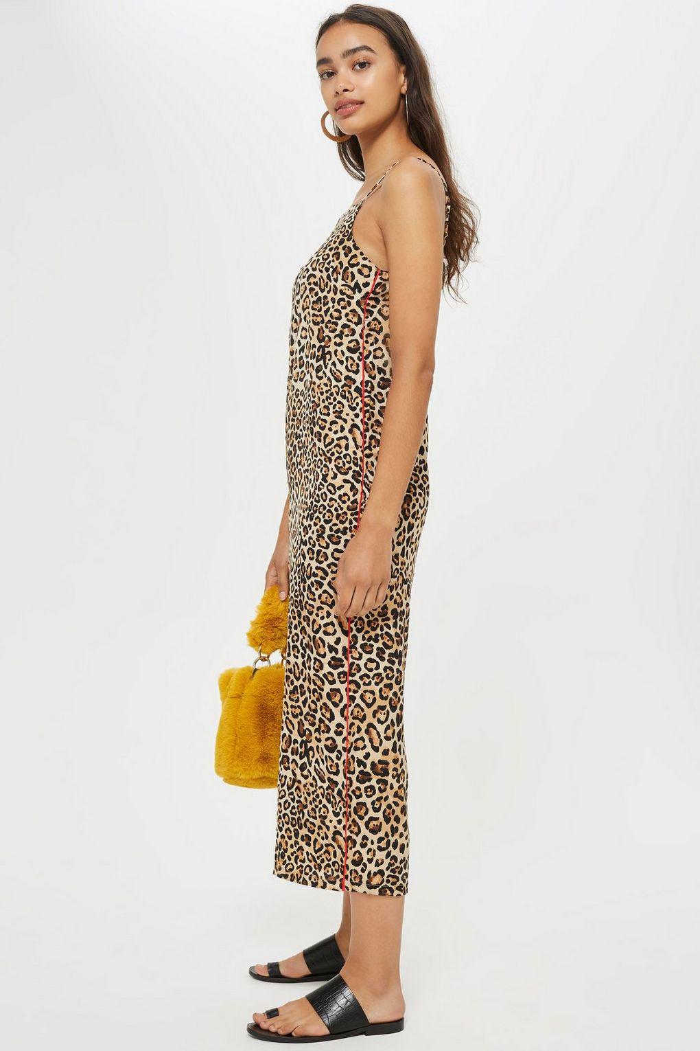 topshop leopard jumpsuit