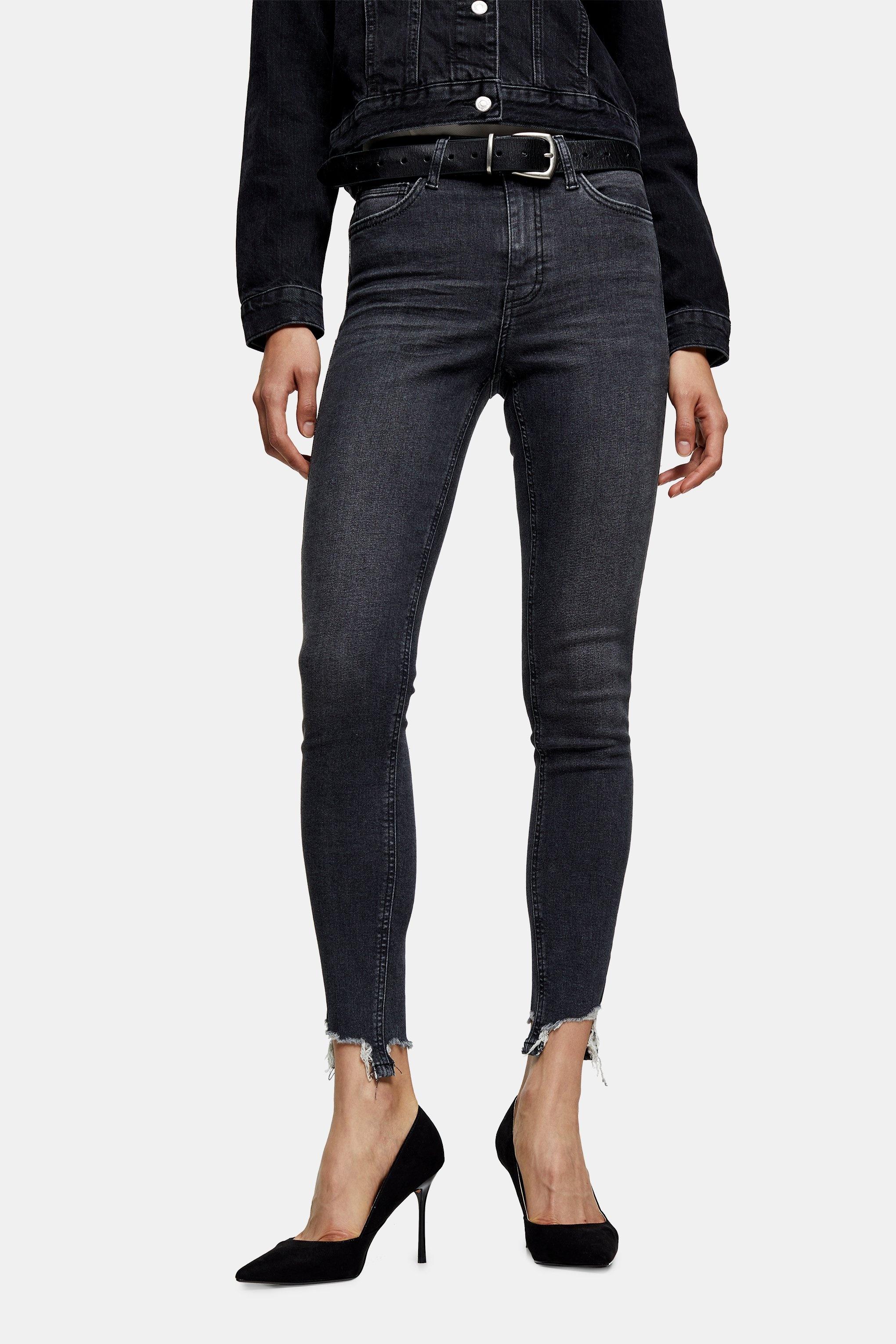 topshop jamie jeans frayed hem