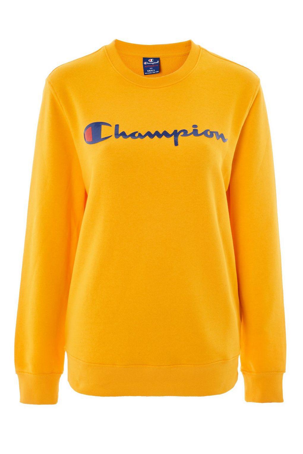 yellow champion jumper