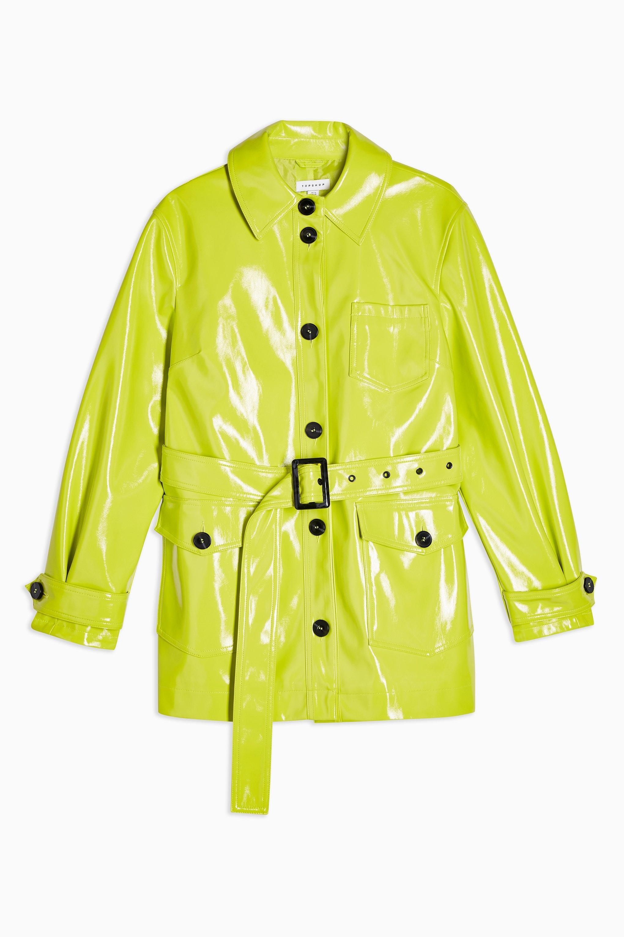 yellow vinyl coat