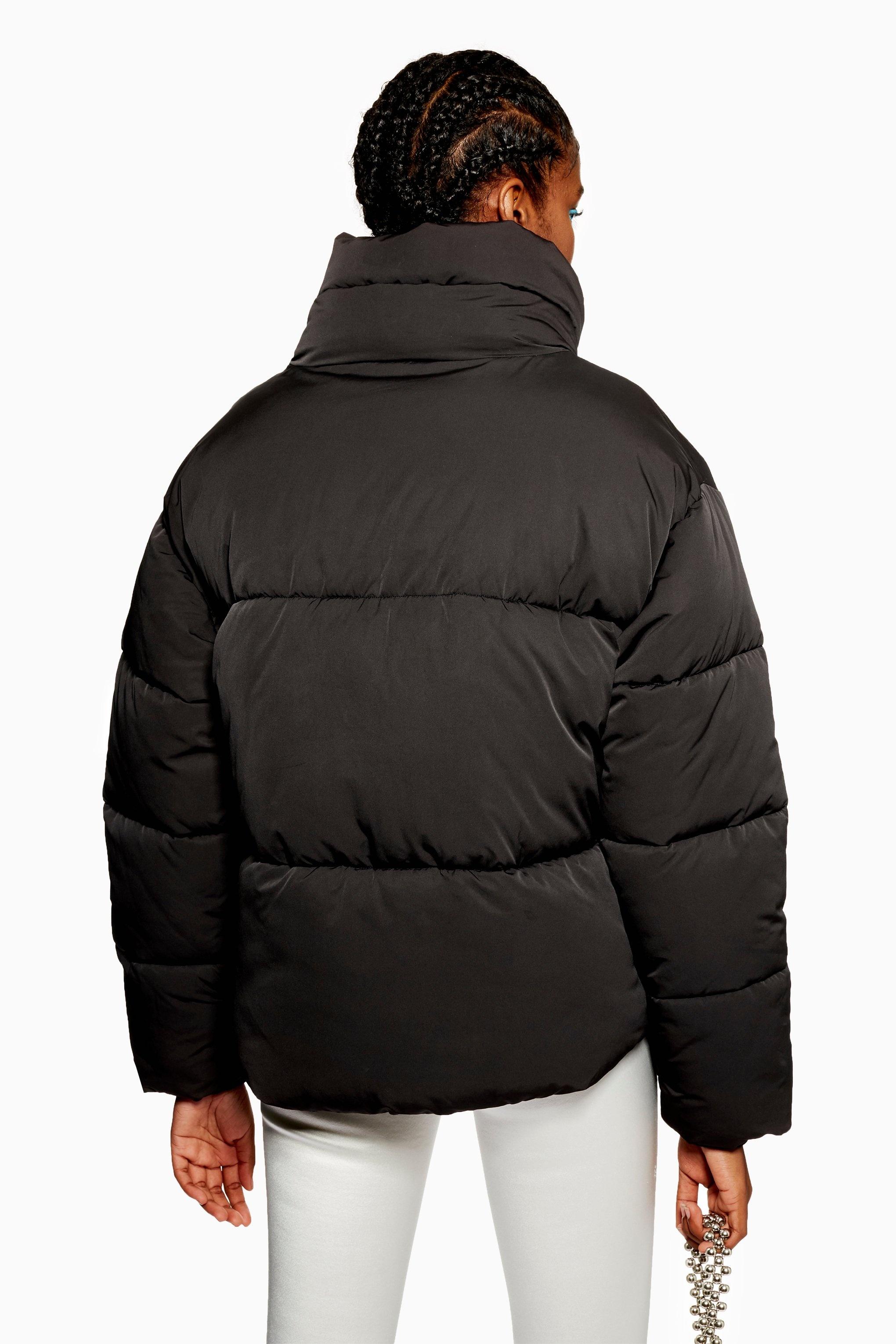 topshop quilted puffer jacket