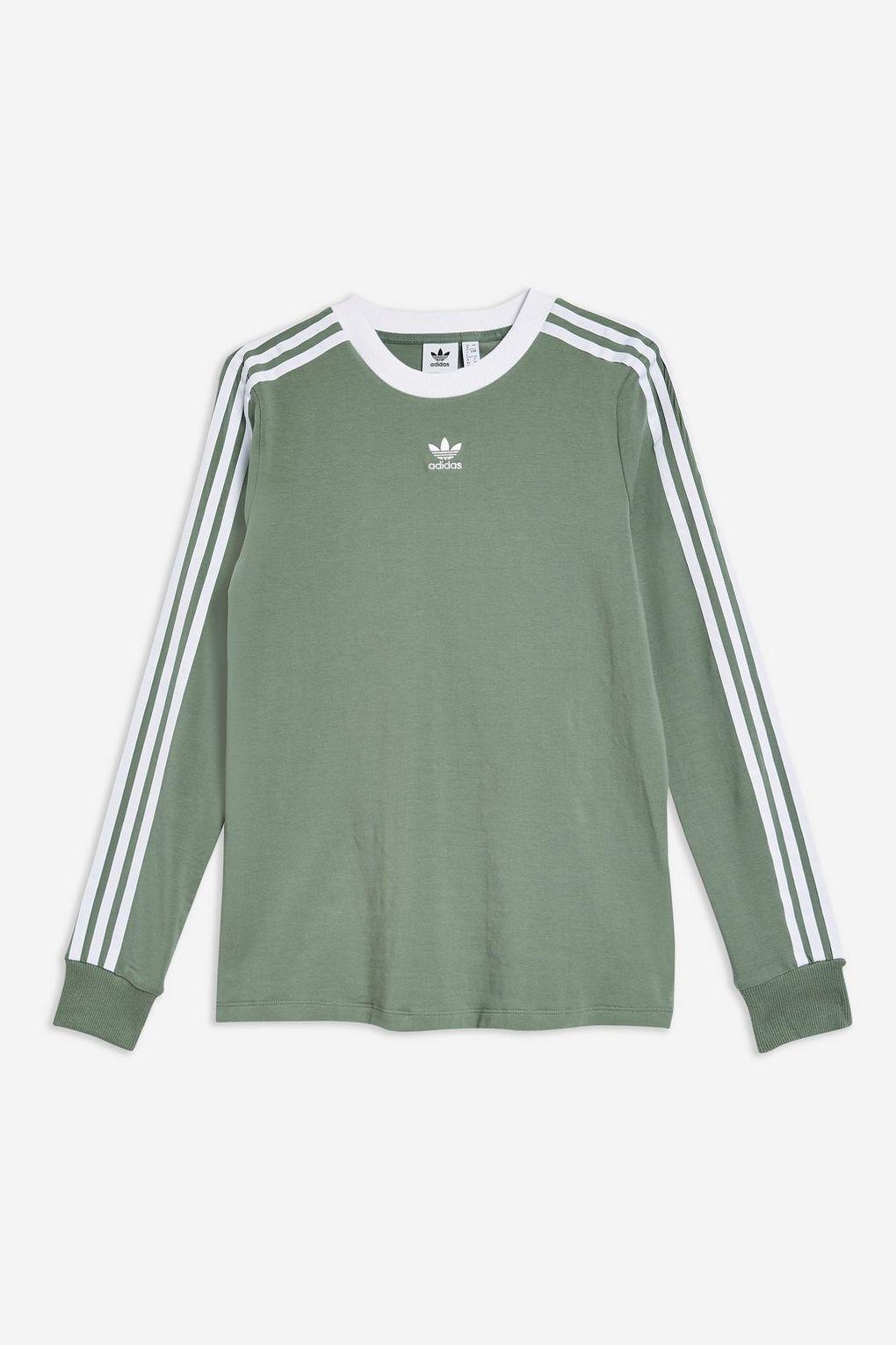 adidas long sleeve striped top