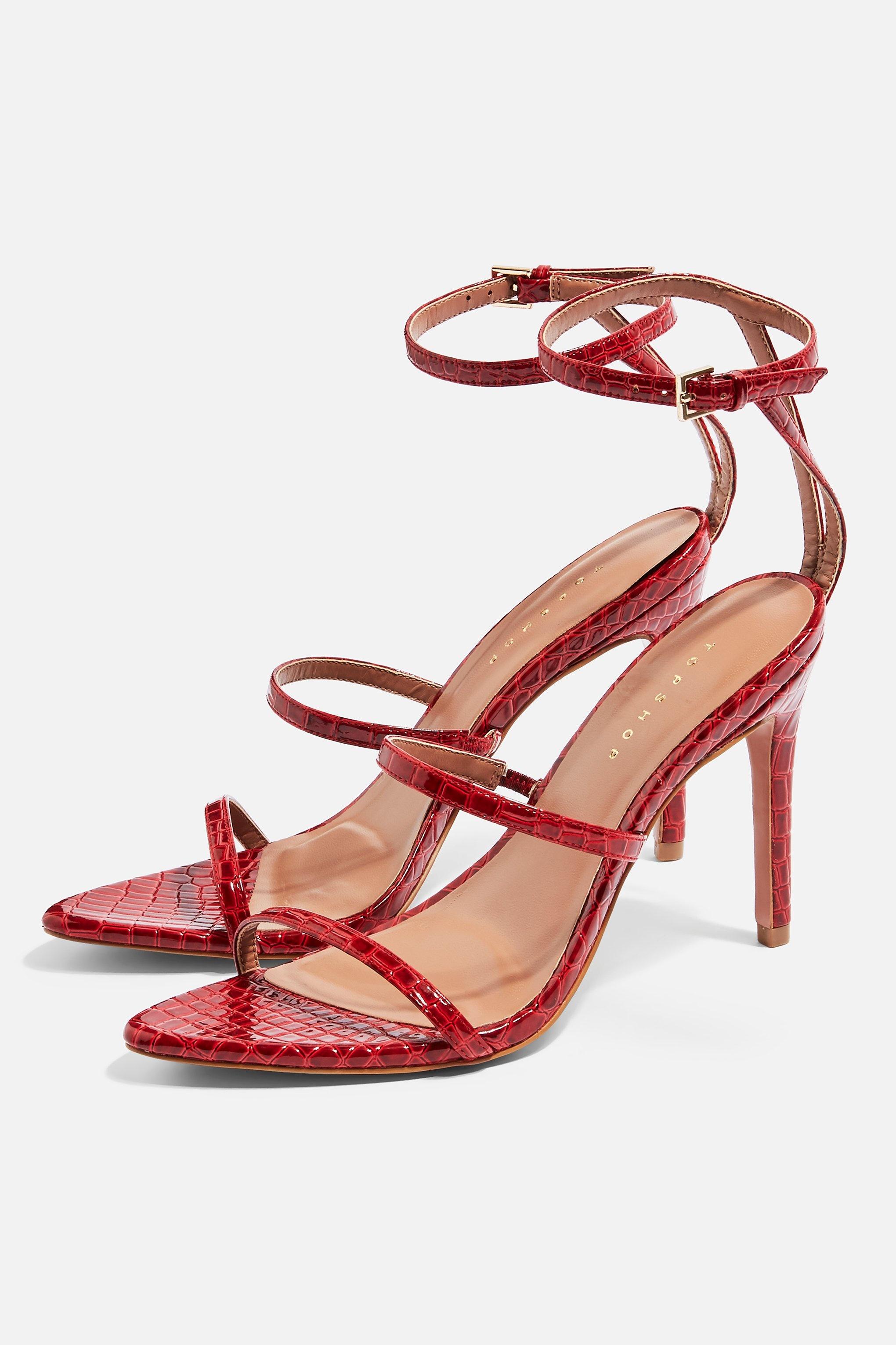 pointed strappy sandals