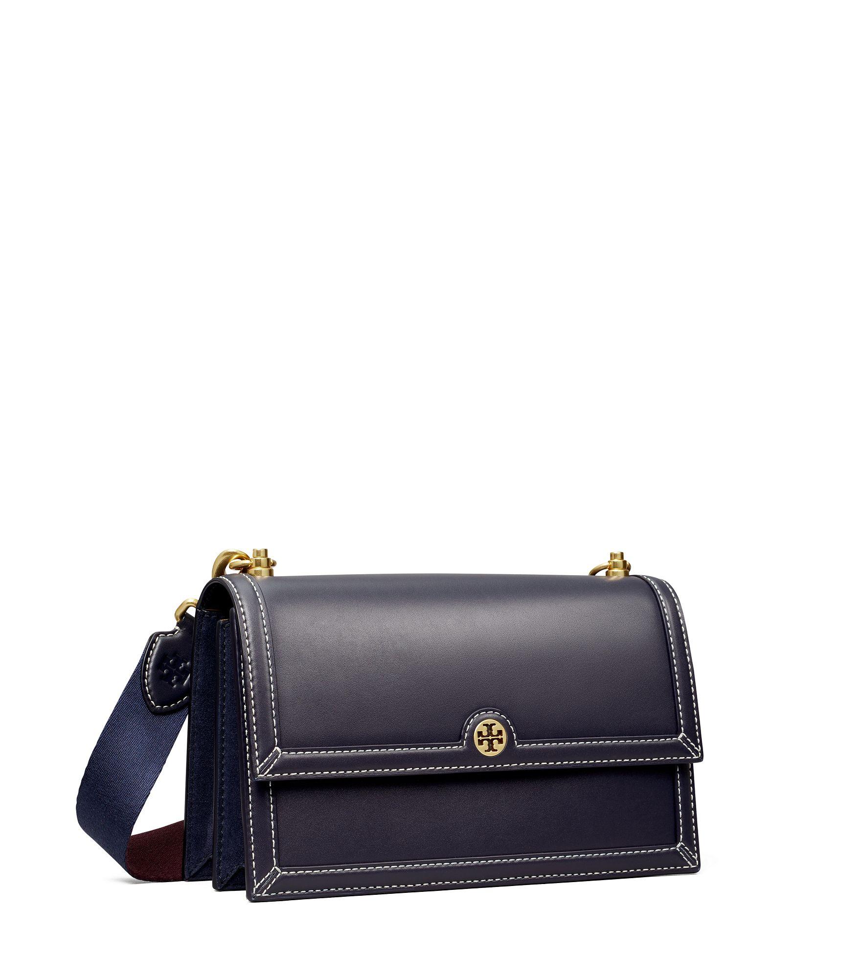 Tory Burch Leather Shoulder Bag in Brown | Lyst