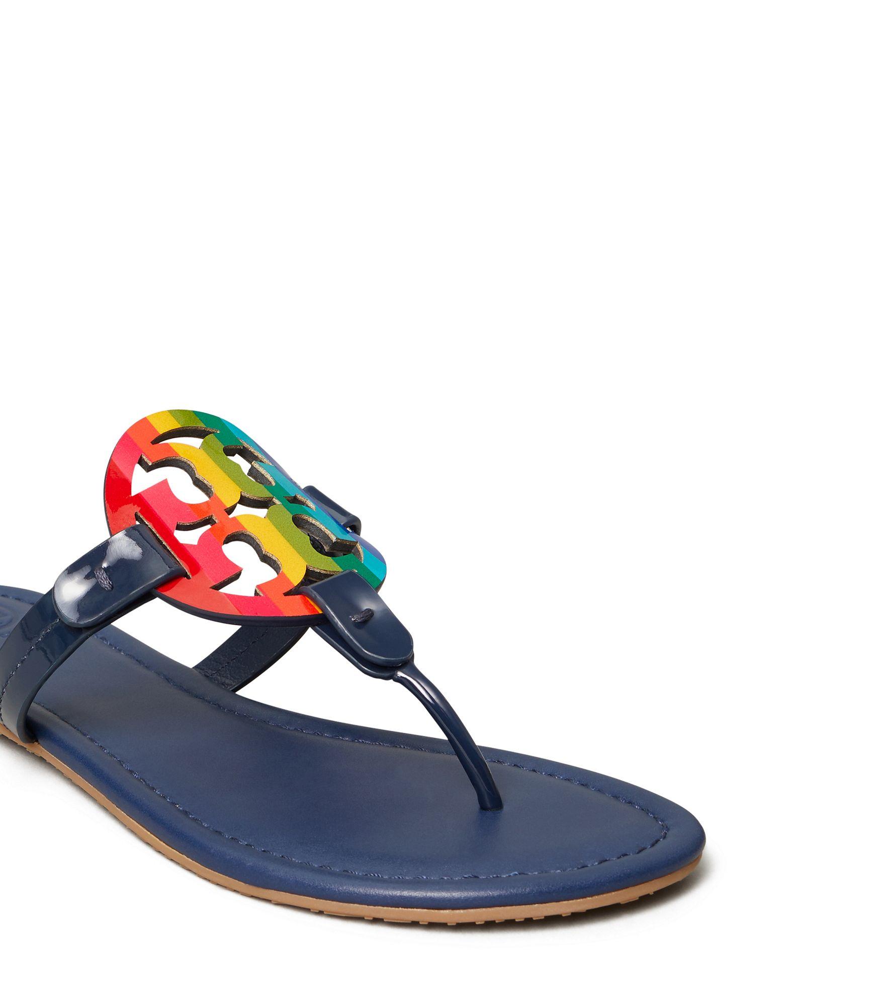 tory burch rainbow miller sandals